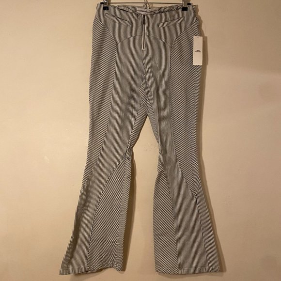 Denim Strip Pants - Urban Outfitters - Picture 1 of 4